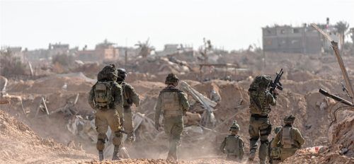 Die Kämpfe im Gazastreifen haben große Teile des dicht besiedelten Gebietes in eine Trümmerwüste verwandelt. Foto dpa