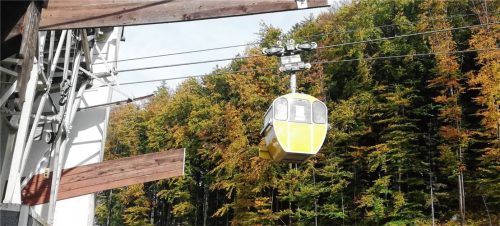 Eine Gondel der Kampenwandbahn – die Technik ist von 1957, doch ein Neubau ist umstritten. Foto Sautter