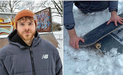 Frederik Steinmüller hat den Rollsportverein Rosenheim gegründet und möchte in Zusammenarbeit mit der Stadt den Skaterpark im Egarten restaurieren. Fotos Cordula Wildauer/Qiana Eisenreich