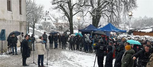 Großes Medienecho: Zur Pressekonferenz mit CSU-Landesgruppen-Vorsitzenden Alexander Dobrindt kamen Berichterstatter aus ganz Deutschland nach Seeon. Foto Kas