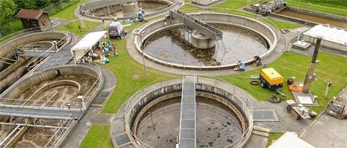 In der weitläufigen Kläranlage werden seit Jahren Produkte der Firma VTA erfolgreich eingesetzt. Foto Hoffmann