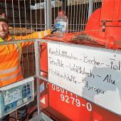 Alles landet in einem Sammelcontainer