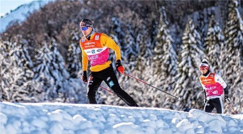 Kombinierer Jakob Lange vom WSV Kiefersfelden feierte beim Weltcup in Oberstdorf sein Comeback.Foto DSV Nordisch