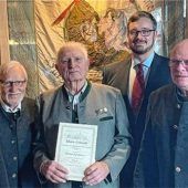 Ehrung für 60 Jahre aktive Mitgliedschaft