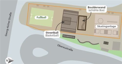 Unter dem Namen „Bridge 15“ – Die geplante Anlage soll viel Platz für verschiedene Sportarten bieten. Klinger
