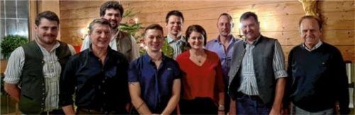 Von links: Dengel, Holzner, Wollmann, Tatarelis, Leitner, Fischbacher, Schwarzenböck, Hepfengraber, Staudacher.