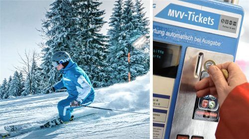 Wer von der Rosenheimer Seite aus zum Skifahren auf die Sudelfeld-Pisten will, ist nach wie vor auf ein Auto angewiesen. Foto Re/Amelie Geiger(dpa)