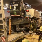 Harvester sorgt für gesperrten Tunnel