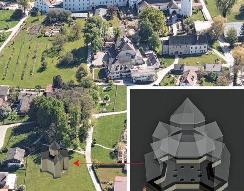 Bei Radarmessungen stießen Geophysiker auf der Fraueninsel auf den bisher völlig unbekannten Grundriss eines romanischen Zentralbaus. Fotos Bayerisches Landesamt für Denkmalpflege