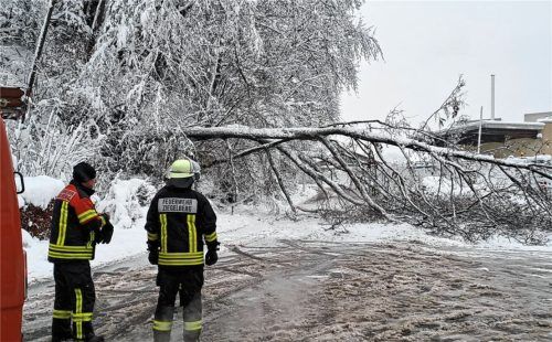 Beim großen Schneefall Anfang Dezember 2023 war die Feuerwehr Ziegelberg noch im Einsatz. Vier Wochen später wurde sie aufgelöst. Foto Feuerwehr Ziegelberg