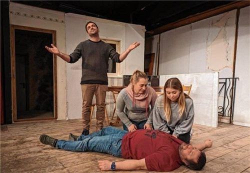 Bis zur Premiere am 16. März wird im Pfleger Theaterstadl noch fleißig geprobt.Foto heinz