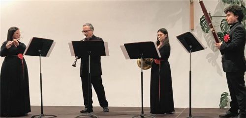 Das „Family Music Quartet“ aus Italien: Mama, Papa, Tochter und Sohn.Foto Prokop