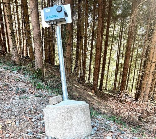 Diese Messstation wurde von einem Unbekannten umgefahren.Foto nietzsche