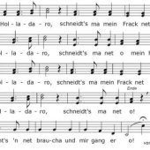 „Holladaro, schneids ma mein Frack net o!“