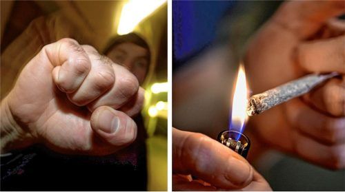 Ein 25-Jähriger hat viele Strafverfahren wegen Gewalt und Drogen hinter sich (Symbolfotos). Fotos dpa