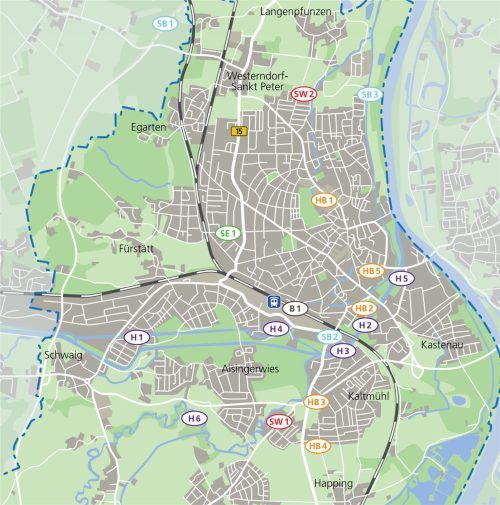 Eine Übersicht über die Baustellen und Bauarbeiten, die momentan in der Stadt Rosenheim laufen. Klinger