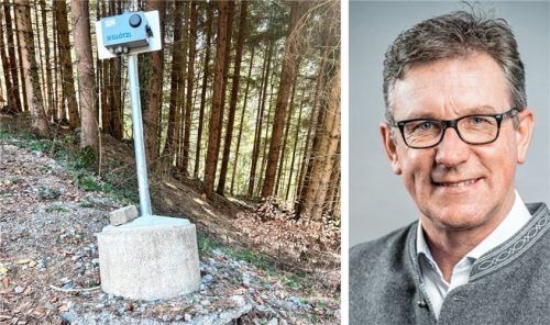 Georg Huber, Bürgermeister von Samerberg, glaubt nicht an Sabotage. Fotos Nitzsche, re