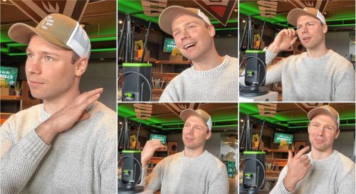 „Hart gecheckt“ mit Max Vollmayer: Der 28-jährige Verteidiger ist zu Gast im OVB-Starbulls-Podcast. Fotos Hans-Jürgen Ziegler