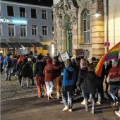 Demozug gegen rechts