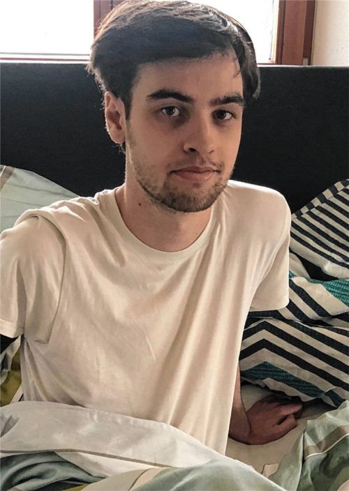 Kilian Huber ist aufgrund seiner schweren Erkrankung ans Bett gebunden. Foto privat
