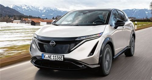 Mit dem Nissan Ariya Evolve+ auf Probefahrt am Tegernsee. Foto Autoren-Union Mobilität/Nissan