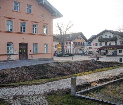 Planungen abgeschlossen: Hier soll der neue Dorfplatz entstehen.