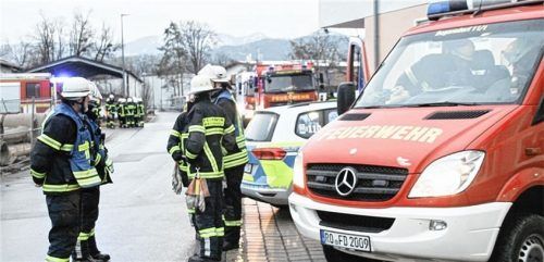 Rund 70 Einsatzkräfte waren vor Ort.Foto Reisner
