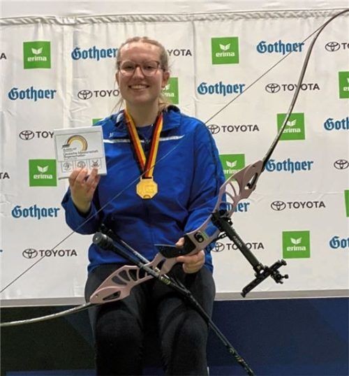60-mal Gold: Regina Kellerer krönte sich mit einem fast perfekten Wettkampf zur deutschen Junioren-Meisterin. Foto Georg Holzner