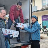 Stephan Reiser spendet Lkw-Ladung an die Tafel
