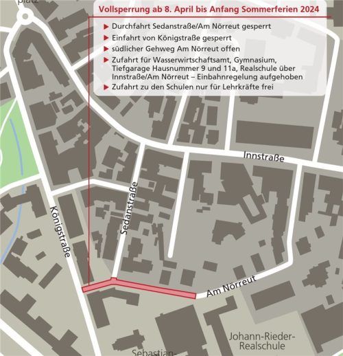 Ab dem 8. April bis Anfang der Sommerferien 2024 wird am Nörreut gebaut.Klinger