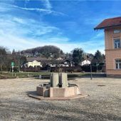 Baumaßnahmen am Dorfplatz beginnen