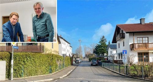 „An der Isen“ ist eine unscheinbare, versteckte Straße in Ampfing. Doch ein Schwarzbau sorgte jetzt für heftige Diskussionen im Gemeinderat mit Bürgermeister Josef Grundner (links). Foto Eschenfelder