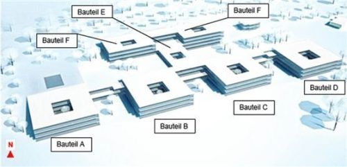 Auf dieser Fläche entstehen die Bauteile C und D des gemeinsamen Klinikneubaus in Wasserburg. Foto RE
