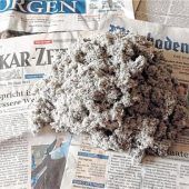 Kein verschmutztes Papier in die Wand einbauen