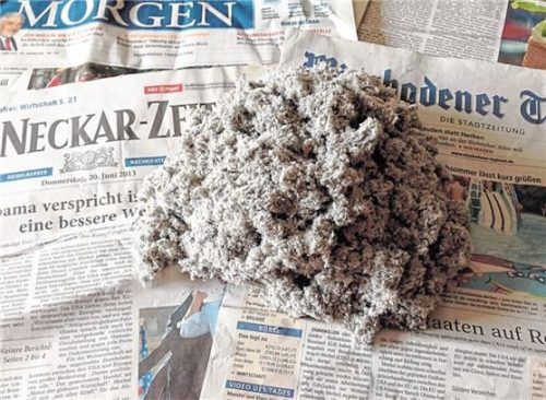 Aus Altpapier wird flockiger Cellulose-Dämmstoff gewonnen. Foto Climacell