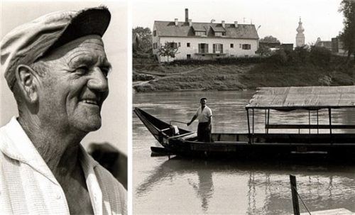 Aus dem Jahr 1964 stammen die Fotos von Franz Eder und seiner Plätte. Er war der letzte private Fährmann in Mühldorf. Fotos Mühldorfer Kanu-Club