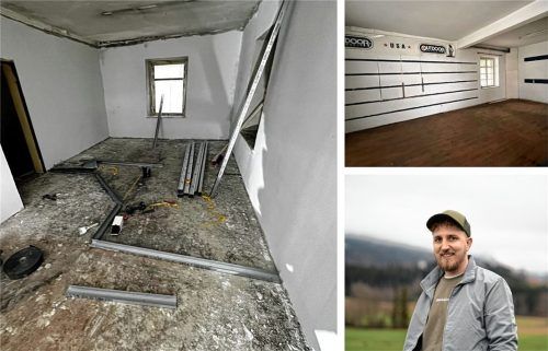 Der Brannenburger Markus Marlog erweckt den ehemaligen US-Warenladen mit viel Einsatz wieder zum Leben. Foto Re