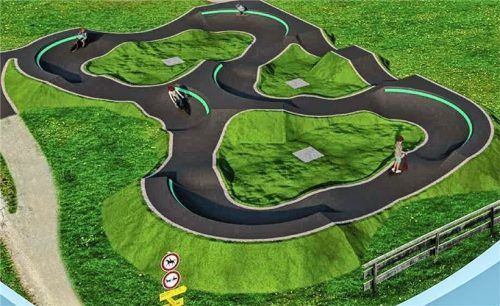 Der sogenannte Pump Track beim Tennisplatz könnte so aussehen.Foto  re