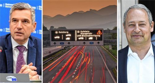 Die Blockabfertigung Österreichs ist immer wieder Streitthema – auch in Italien. Der Südtiroler EU-Politiker Herbert Dorfmann (links) hat seine Zweifel, ob Italiens Klage der richtige Schritt seines Landes in der Debatte war. Der österreichische EU-Abgeordnete Andreas Schieder (rechts) glaubt nicht an einen Erfolg der Klage. Foto Dorfmann/dpa/APA