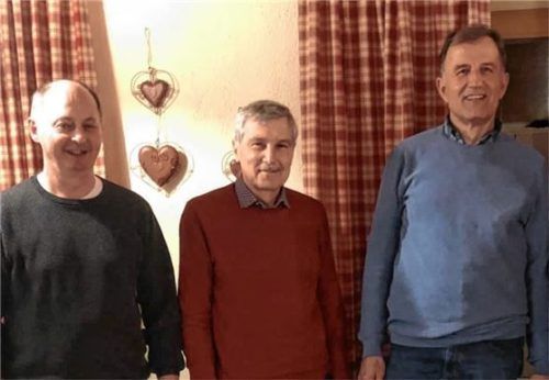 Die „Dreier-Spitze“ des Vereins mit (von links) Josef Müller, Gerhard Aigner und Georg Kamhuber. Foto klien
