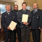 Feuerwehr ehrt Mitglieder