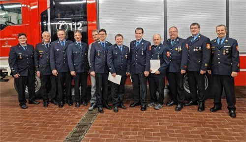 Die Feuerwehr Prutting leistete im vergangenen Jahr 802 ehrenamtliche Stunden.Foto privat