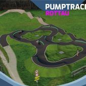 Moderner Spielplatz für alles, was rollt