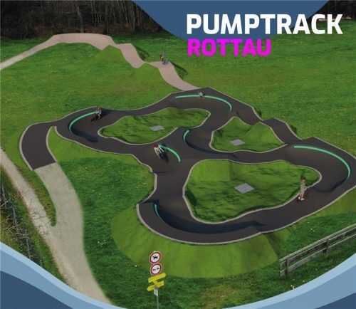 Die vorgestellte Pumptrack-Strecke ist 130 Meter lang, hat drei Sprünge, sieben Wellen und 14 Kurven. Sie soll auf einem bisherigen Fußballplatz entstehen. Foto re