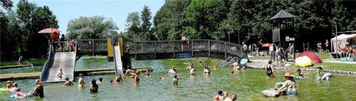 Ein beliebter Platz im Sommer: das Haager Naturbad. Foto Bauer