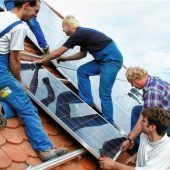 Solaranlage auf der Schule