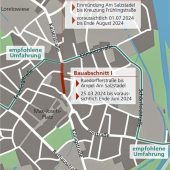 Vollsperrung in der Kaiserstraße naht