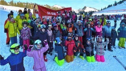 Insgesamt 84 Mädchen und Buben nahmen an den Skikursen des Sportvereins DJK Heufeld teil. Foto Wallner