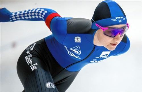 Maira Jasch vom DEC Inzell glänzte in Erfurt als deutsche Meisterin der Juniorinnen A/B.Foto Ernst Wukits