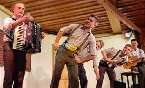 Mit Freude dabei waren: (von links) Georg Kellerer, Simon Heimgartner, Lorenz Klöcker, Seppi Messerer und FelixZuckermaier. Foto re